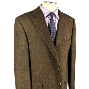 48L Ermenegildo Zegna Suisse Mens 3 Button Pure Wool Blazer Sport Coat EUR 58L